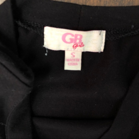GB Girls Black T-Shirt Dress Eagle Small - Picture 4 of 6